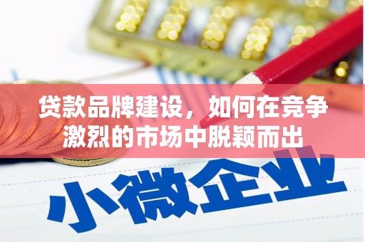 四湖贷款品牌建设，如何在竞争激烈的市场中脱颖而出