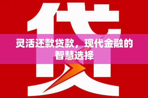 四湖灵活还款贷款，现代金融的智慧选择