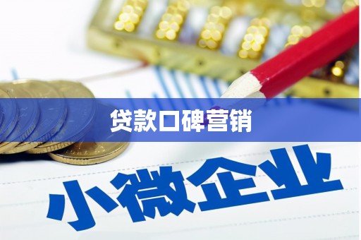四湖贷款口碑营销