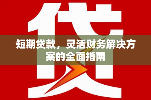 四湖短期贷款，灵活财务解决方案的全面指南