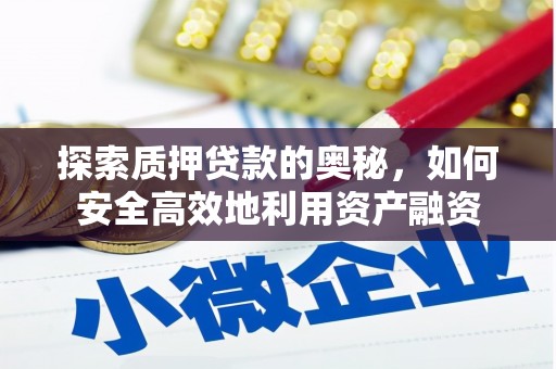 四湖探索质押贷款的奥秘，如何安全高效地利用资产融资