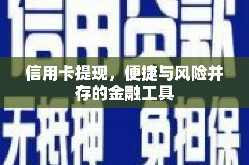 四湖信用卡提现，便捷与风险并存的金融工具