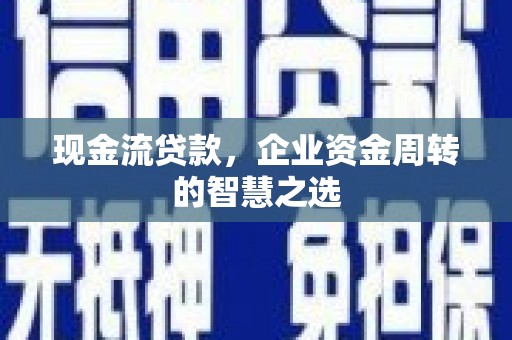 四湖现金流贷款，企业资金周转的智慧之选