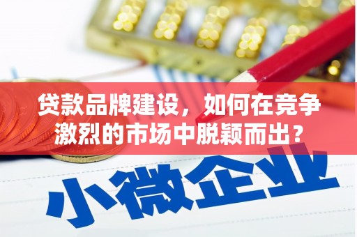 四湖贷款品牌建设，如何在竞争激烈的市场中脱颖而出？