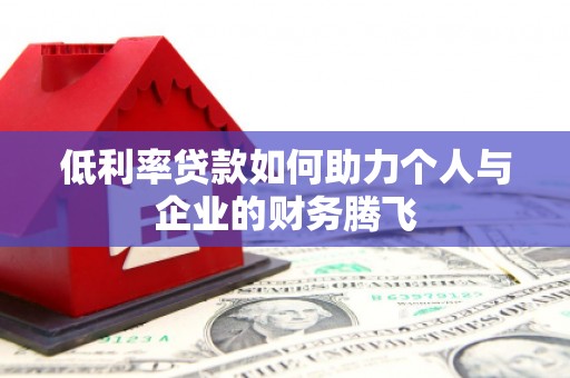 四湖低利率贷款如何助力个人与企业的财务腾飞