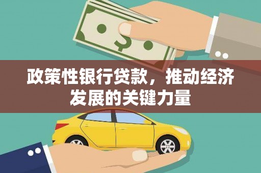 四湖政策性银行贷款，推动经济发展的关键力量