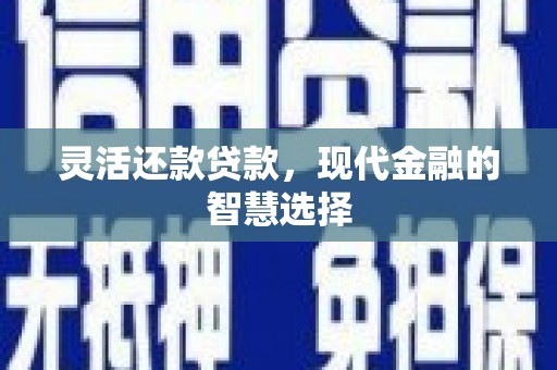 四湖灵活还款贷款，现代金融的智慧选择