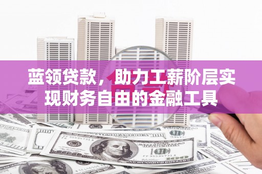 四湖蓝领贷款，助力工薪阶层实现财务自由的金融工具