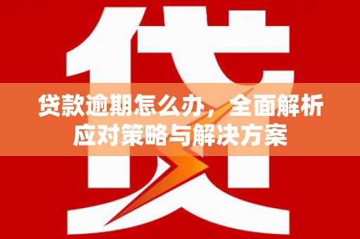 四湖贷款逾期怎么办，全面解析应对策略与解决方案