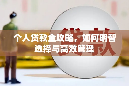 四湖个人贷款全攻略，如何明智选择与高效管理