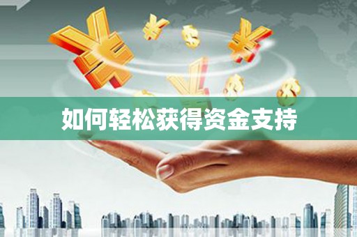 四湖如何轻松获得资金支持