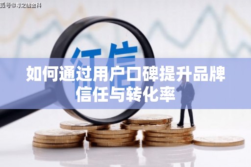 四湖如何通过用户口碑提升品牌信任与转化率