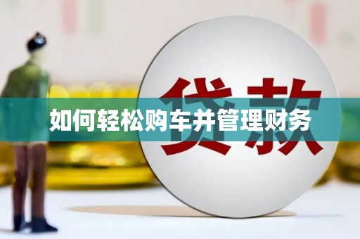 四湖如何轻松购车并管理财务