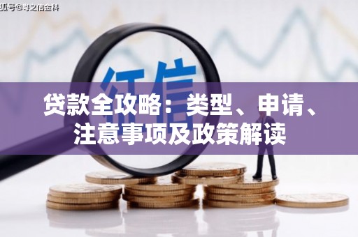 四湖贷款全攻略：类型、申请、注意事项及政策解读