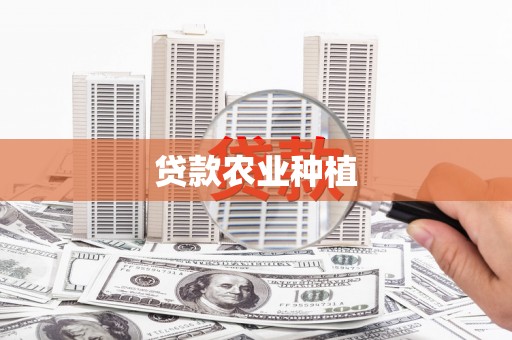 四湖贷款农业种植